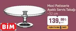 PAŞABAHÇE MAXİ PATİSSERİE AYAKLI SERVİS TABAĞI